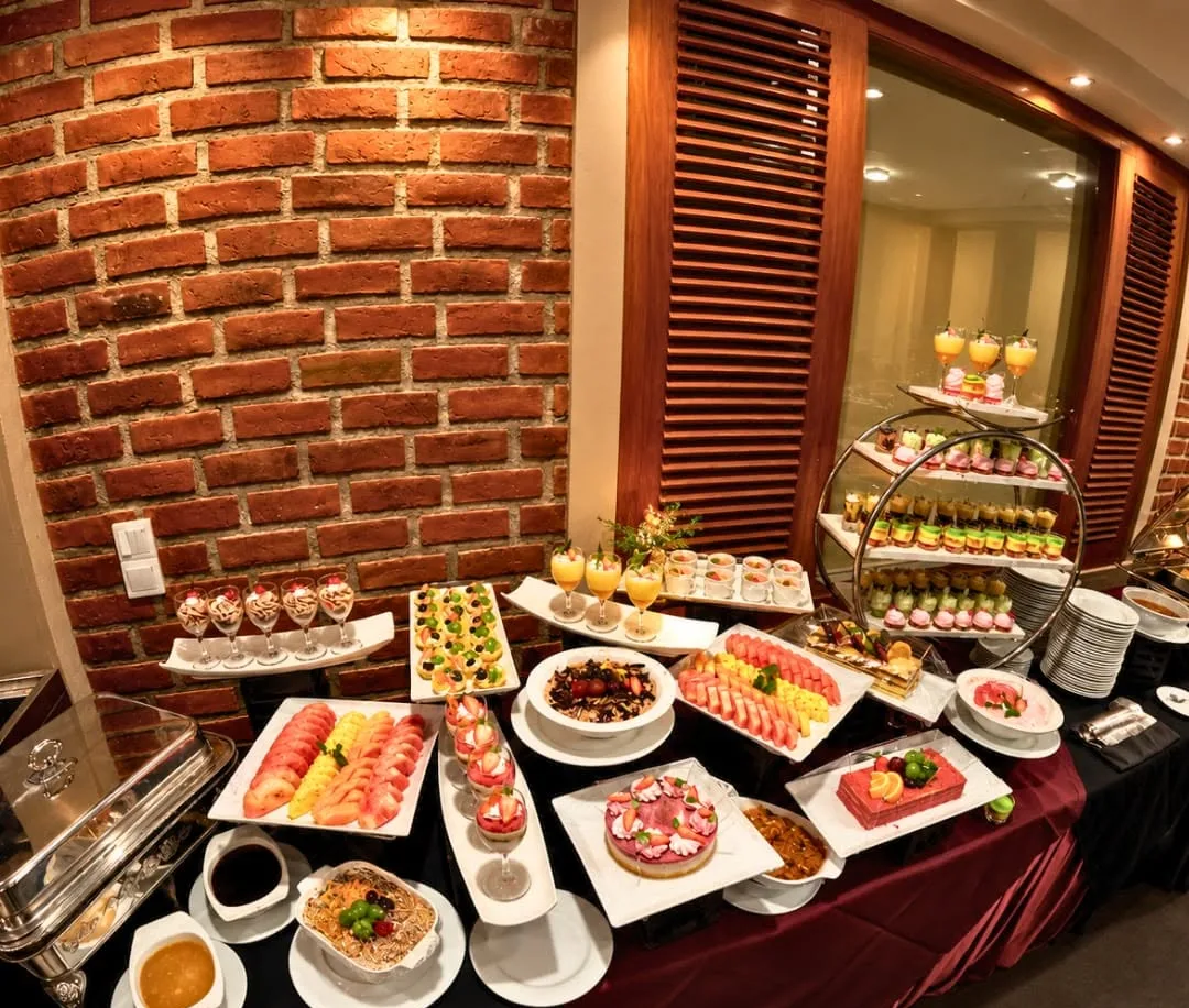The dessert buffet