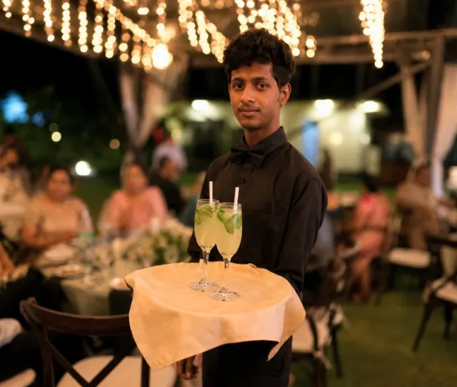 Welcome drinks service